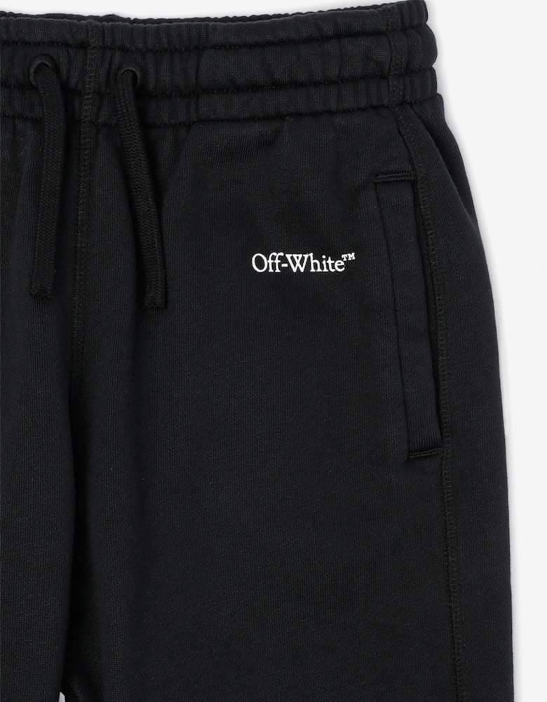 Off-White Boys Bookish Diag Joggers in Black