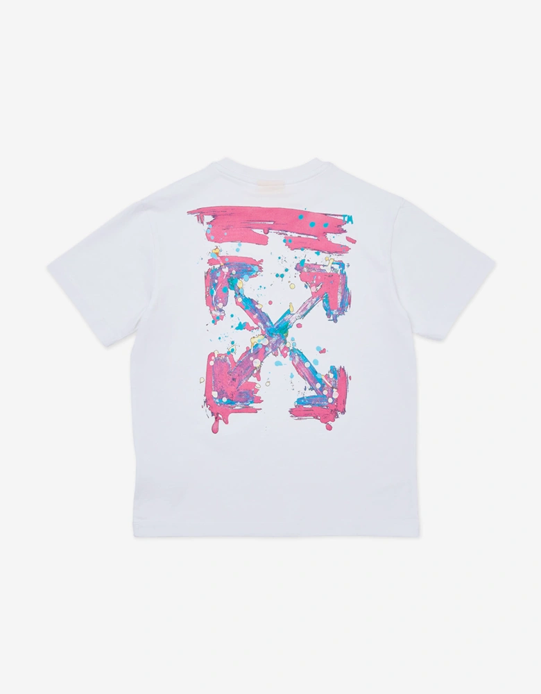 Off-White Girls Arrow Splat T-Shirt in White