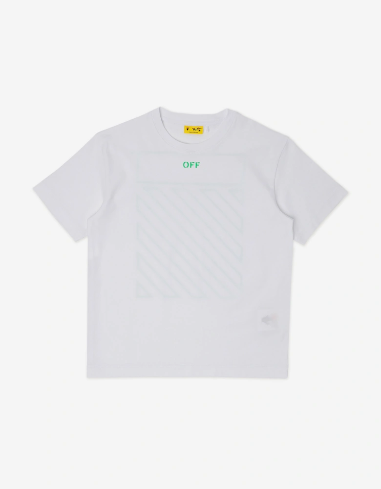 Off-White Boys Off Diag T-Shirt in White