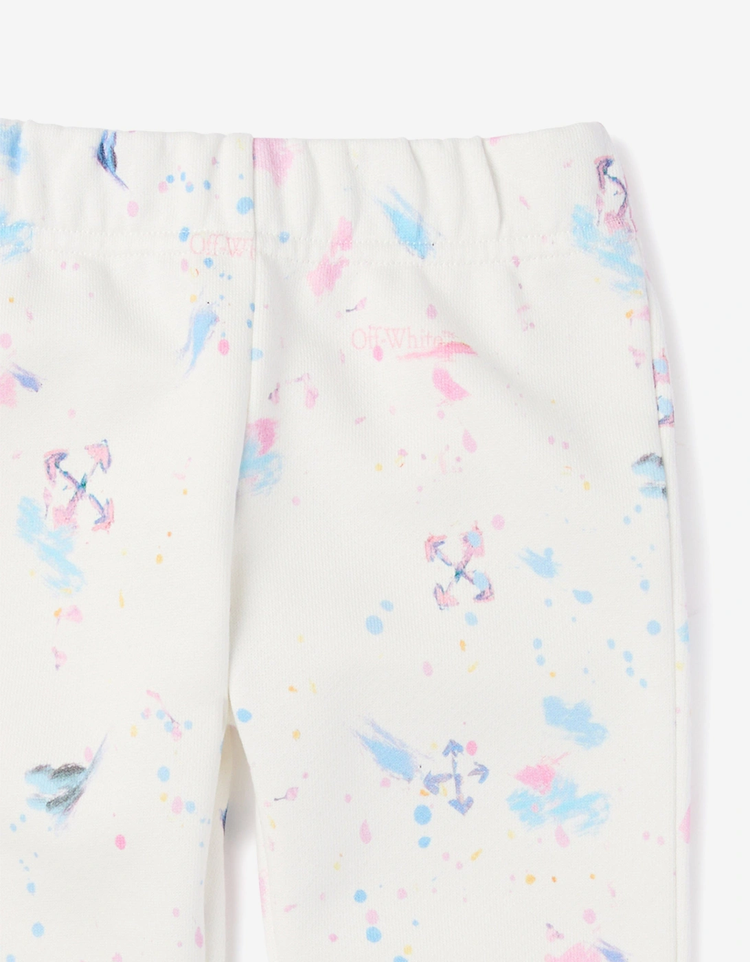 Off-White Baby Girls Arrow Splat AOP Joggers in Pink