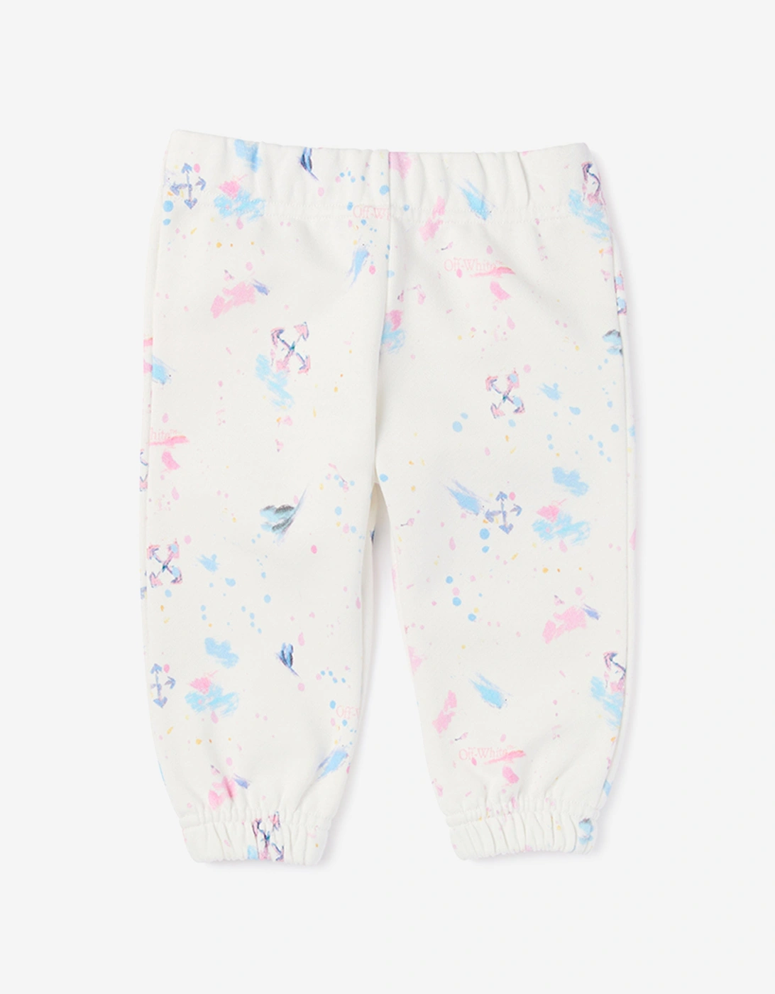 Off-White Baby Girls Arrow Splat AOP Joggers in Pink, 5 of 4