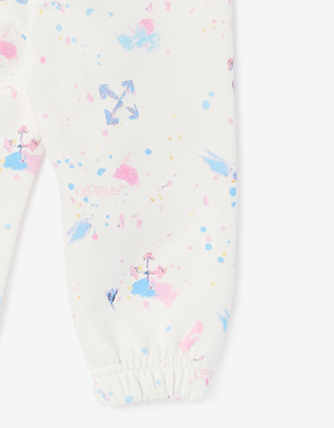 Off-White Baby Girls Arrow Splat AOP Joggers in Pink