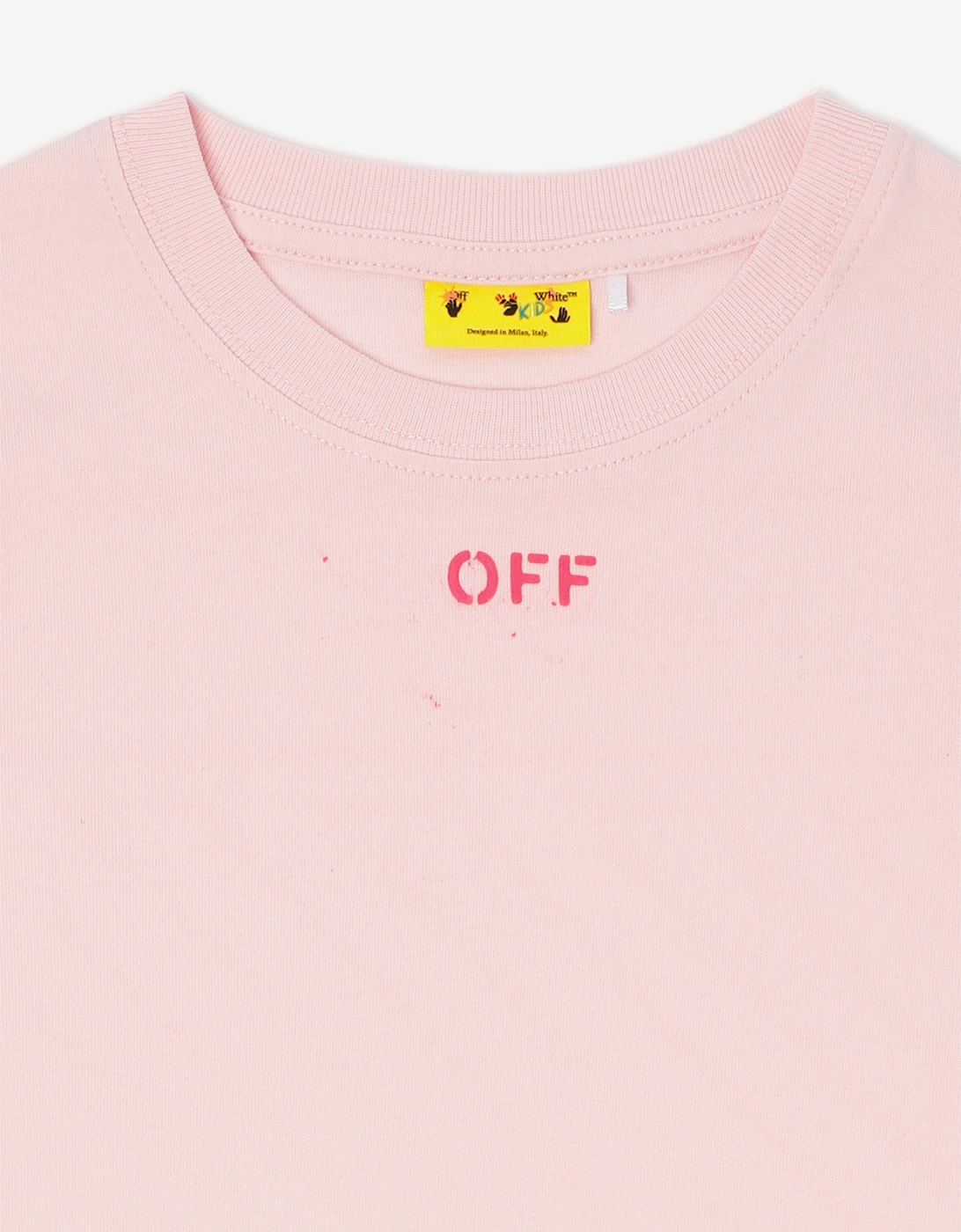 Off-White Girls Off Diag T-Shirt in Pink