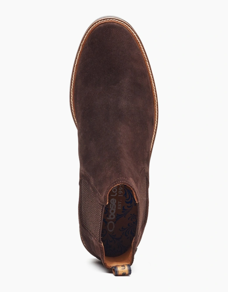 Base London SUSSEX Mens Chelsea Boots Brown