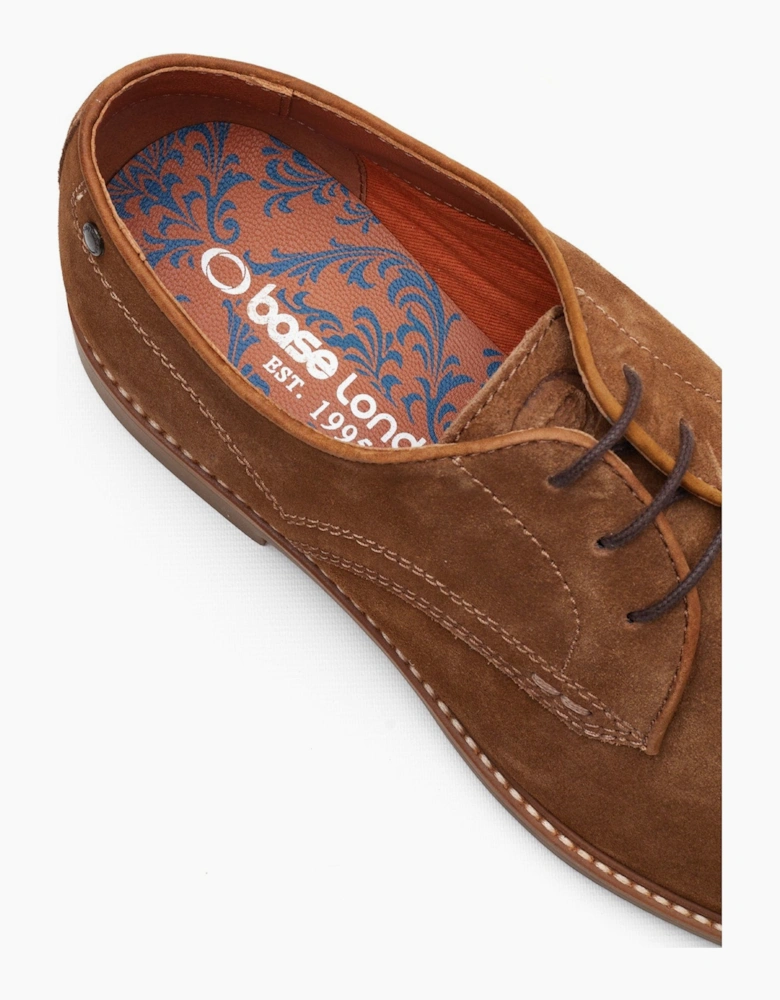 Base London STRAND Mens Derby Shoes Camel