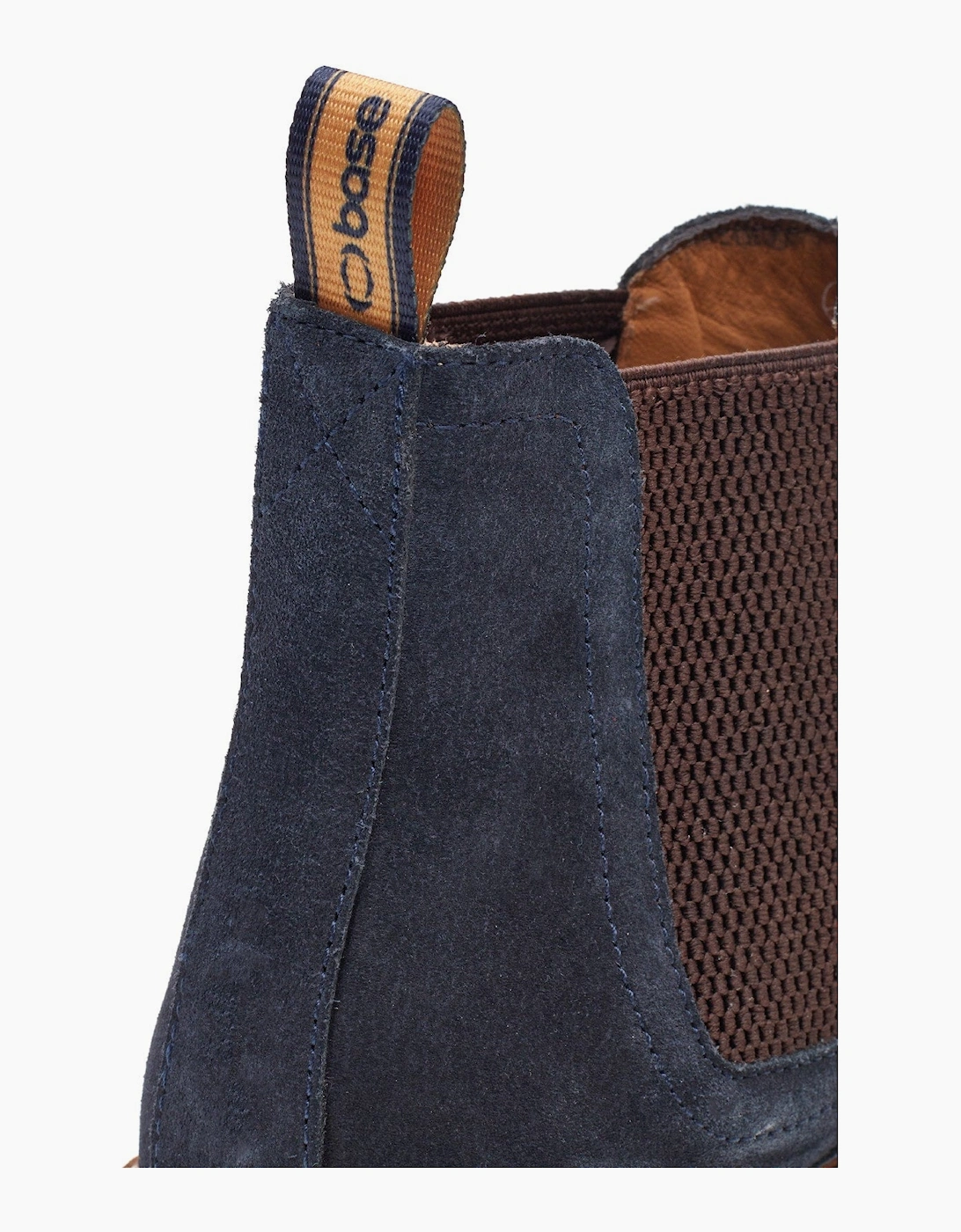 Base London SUSSEX Mens Chelsea Boots Navy
