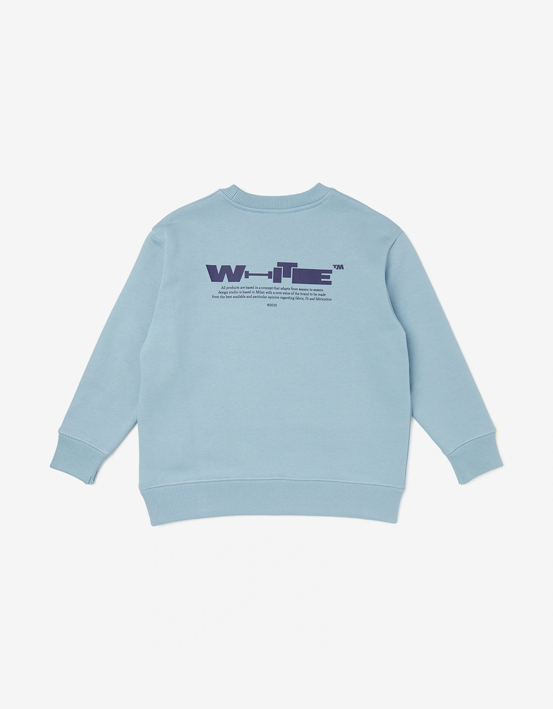 Off-White Kids Type Crewneck Sweatshirt in Blue