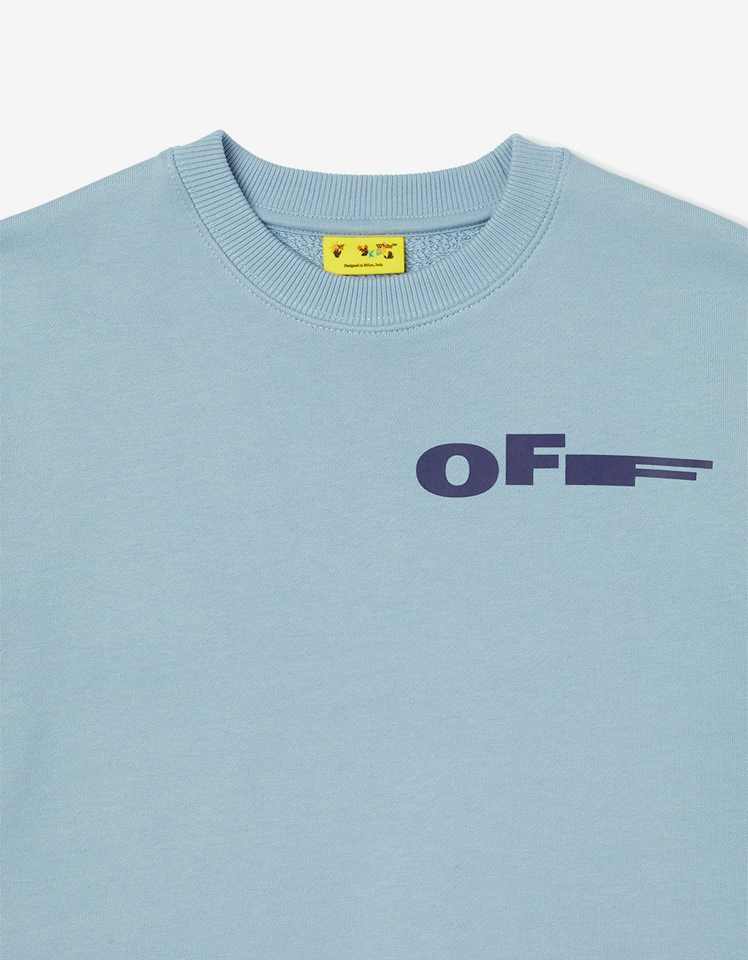 Off-White Kids Type Crewneck Sweatshirt in Blue