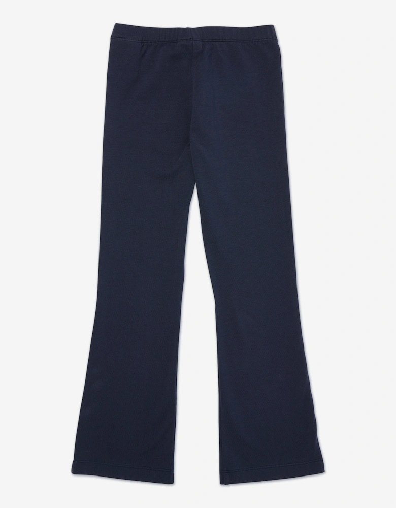 Off-White Girls Bookish Flare Leggings in Navy