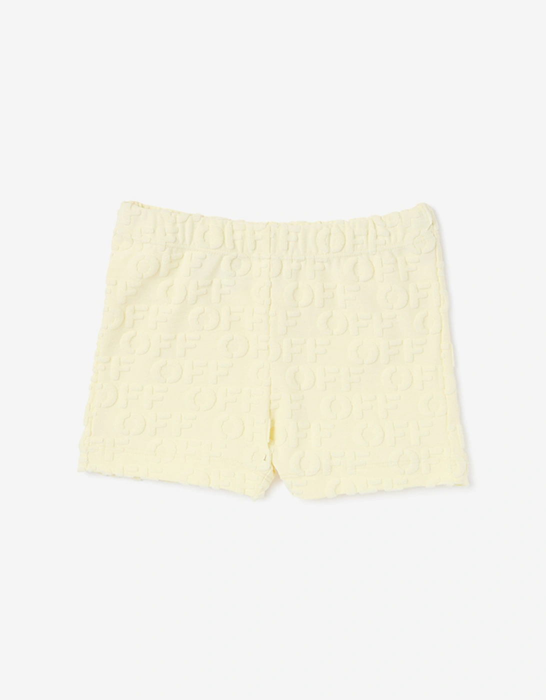 Off-White Baby Off AO Terry Short Set in Yellow