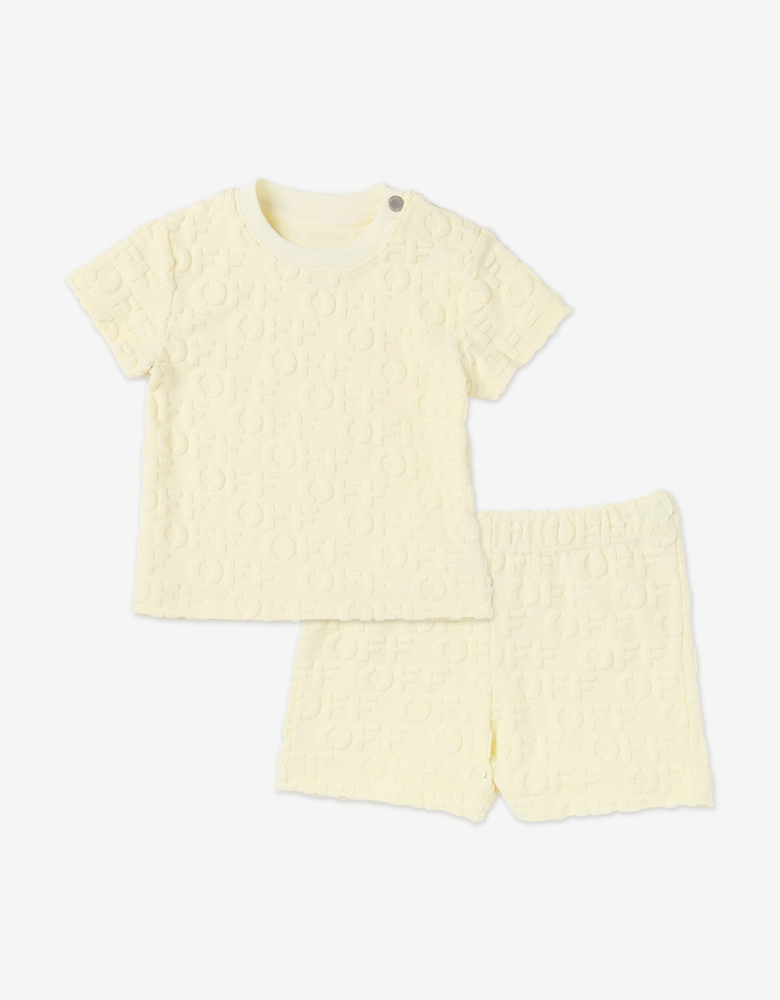 Off-White Baby Off AO Terry Short Set in Yellow, 7 of 6