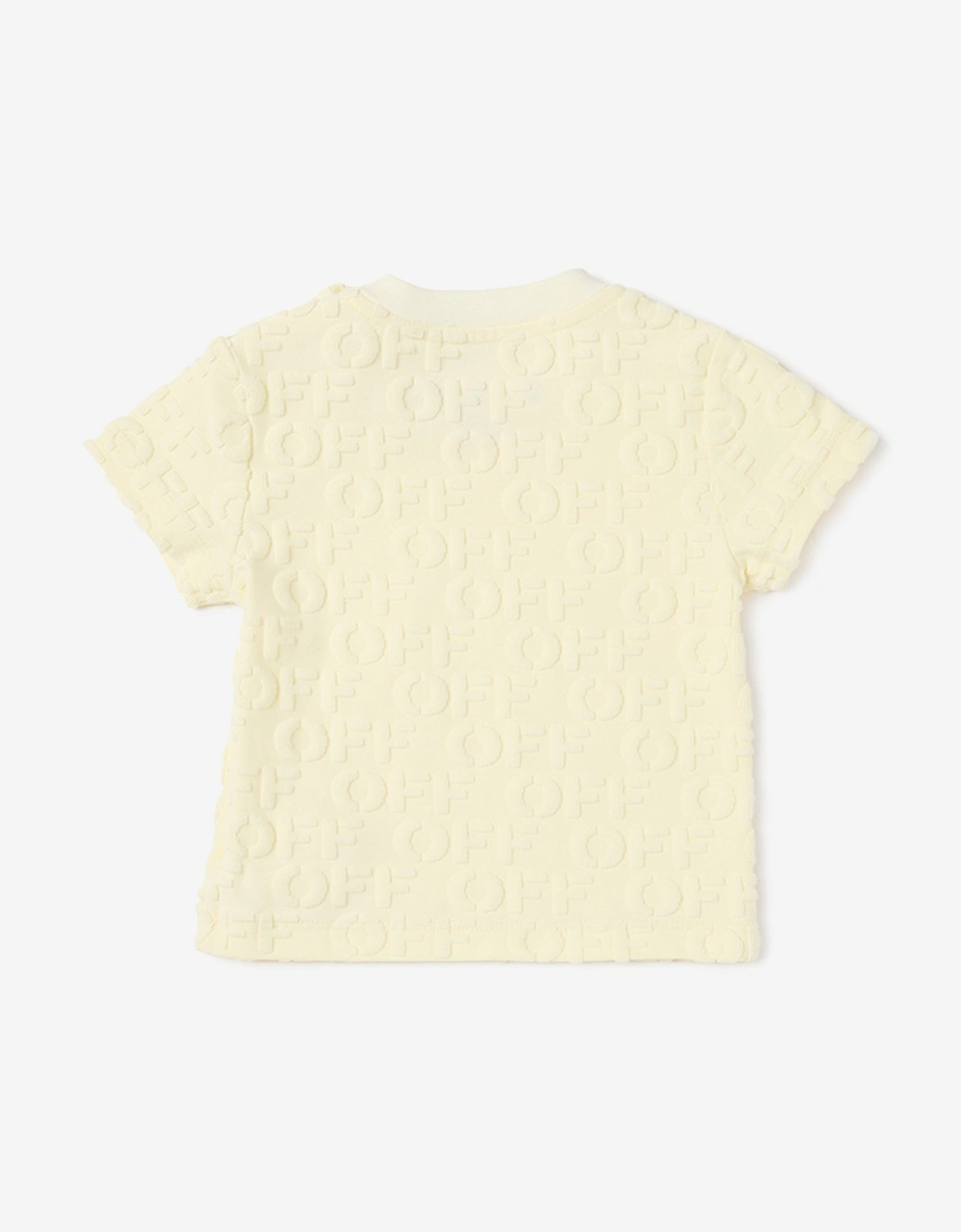 Off-White Baby Off AO Terry Short Set in Yellow