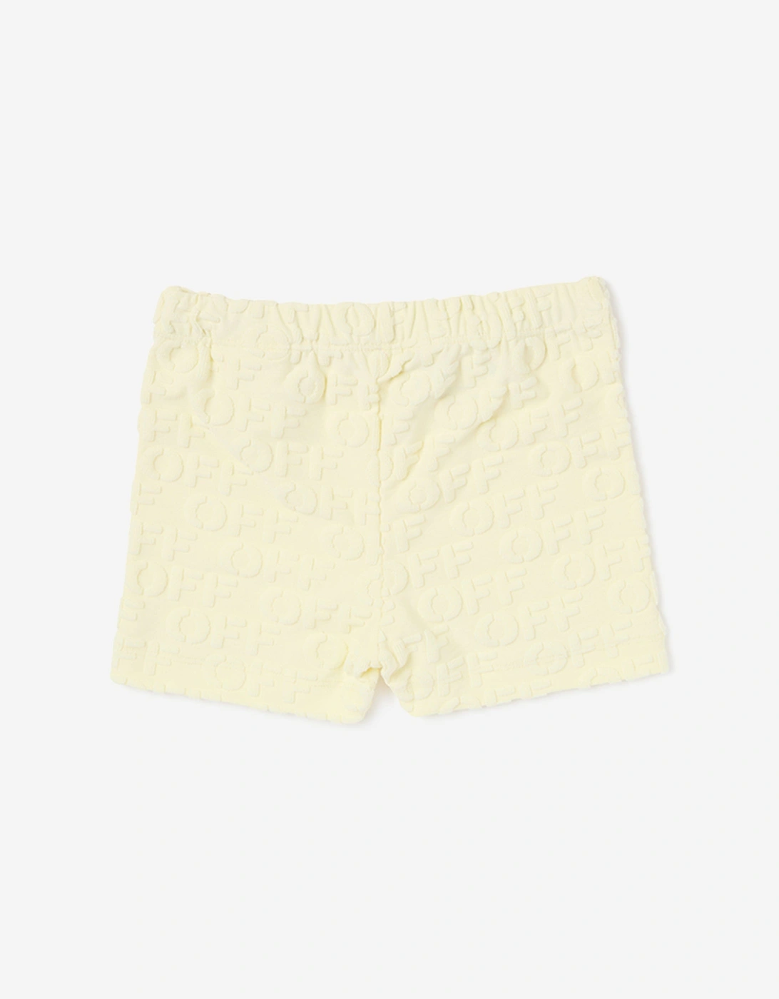 Off-White Baby Off AO Terry Short Set in Yellow