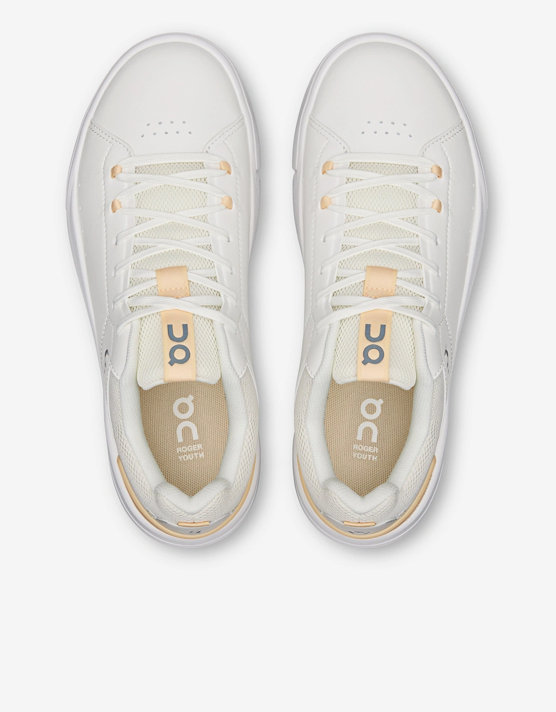 On Running Kids THE ROGER Trainers in White
