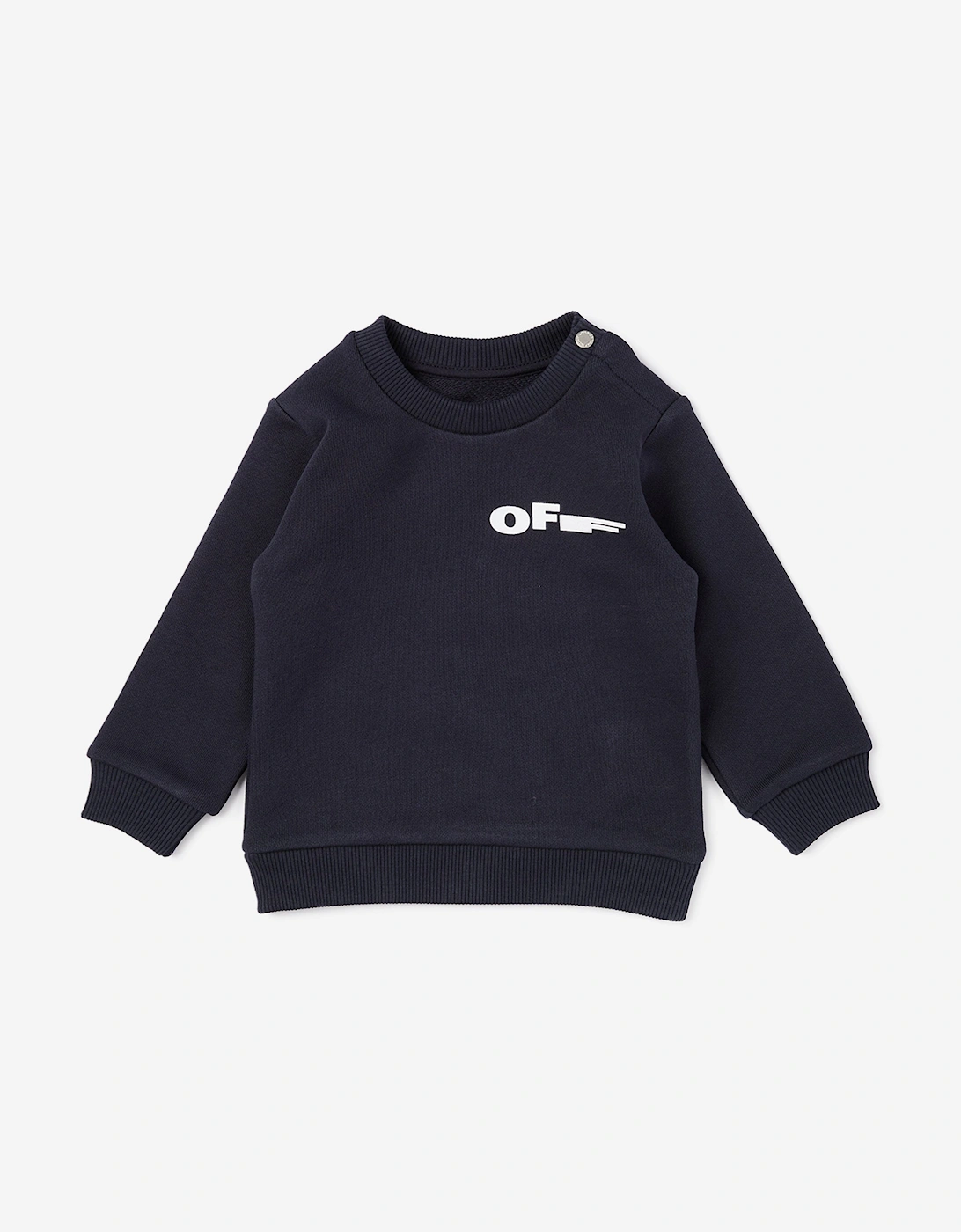 Off-White Baby Type Crewneck Sweatshirt in Navy, 5 of 4