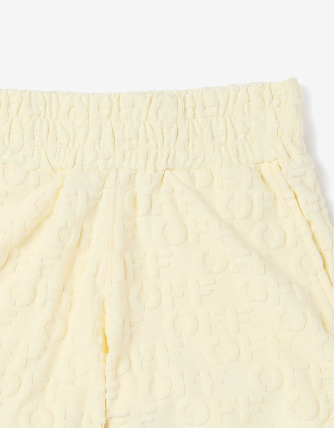 Off-White Girls Off AO Terry Shorts in Yellow