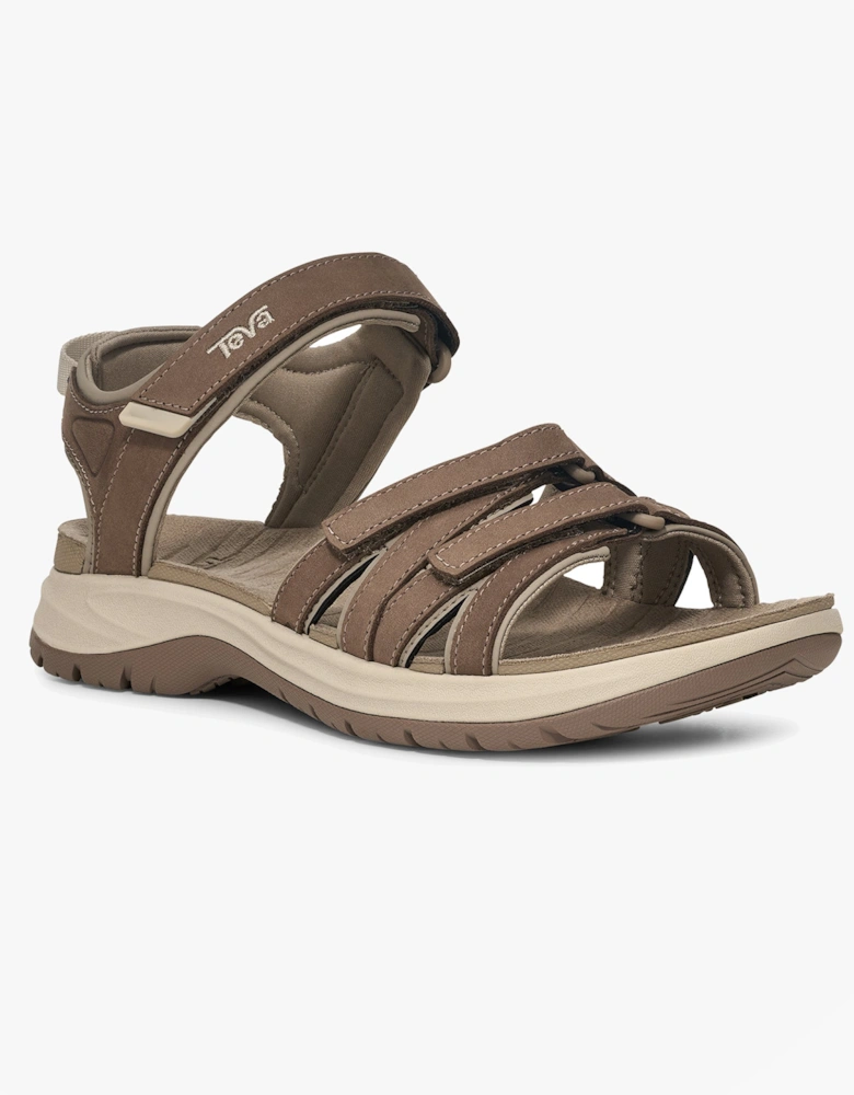 Teva TIRRA SPORT LEATHER Womens Cross Strap Sandals Caribou
