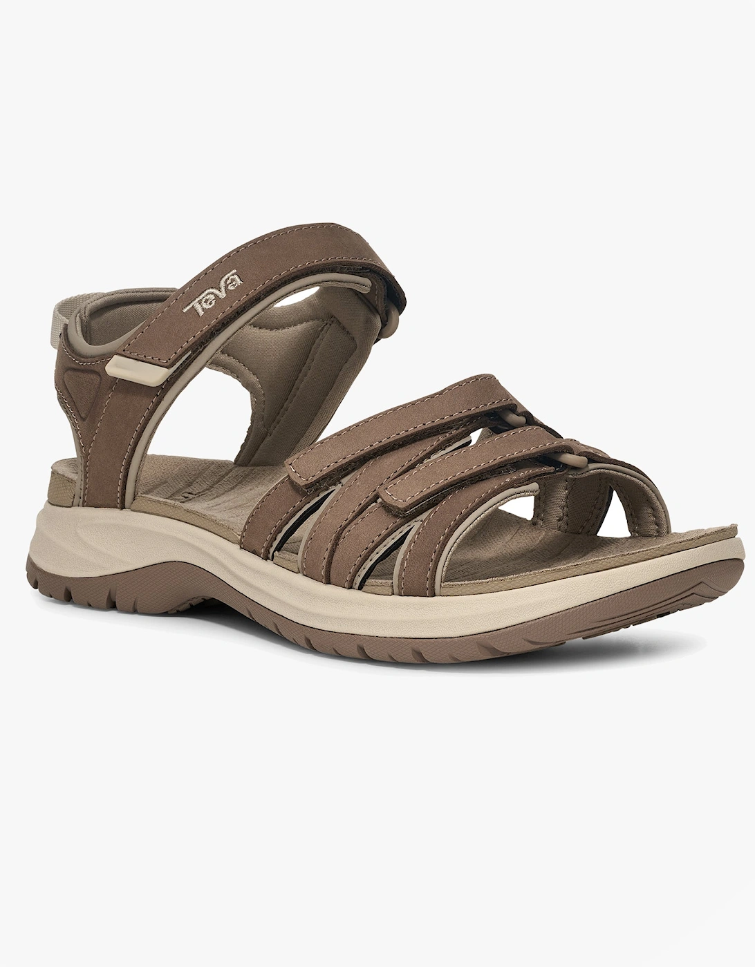 Teva TIRRA SPORT LEATHER Womens Cross Strap Sandals Caribou