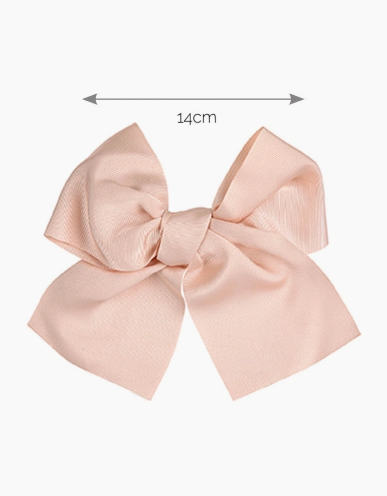 Girls Nude Pink 674 Bow Hair Clip