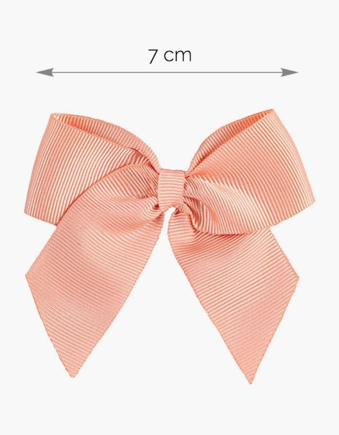 Girls Peach 638 Bow Hair Clip
