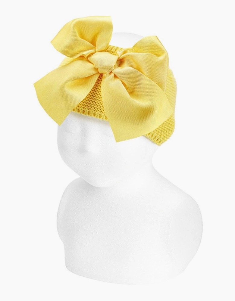 Girls Yellow 631 Bow Headband