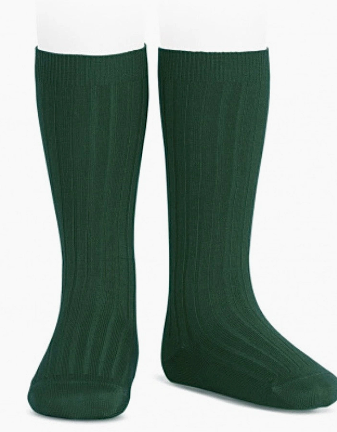 Bottle Green 780 Ribbed Knee Socks, 2 of 1