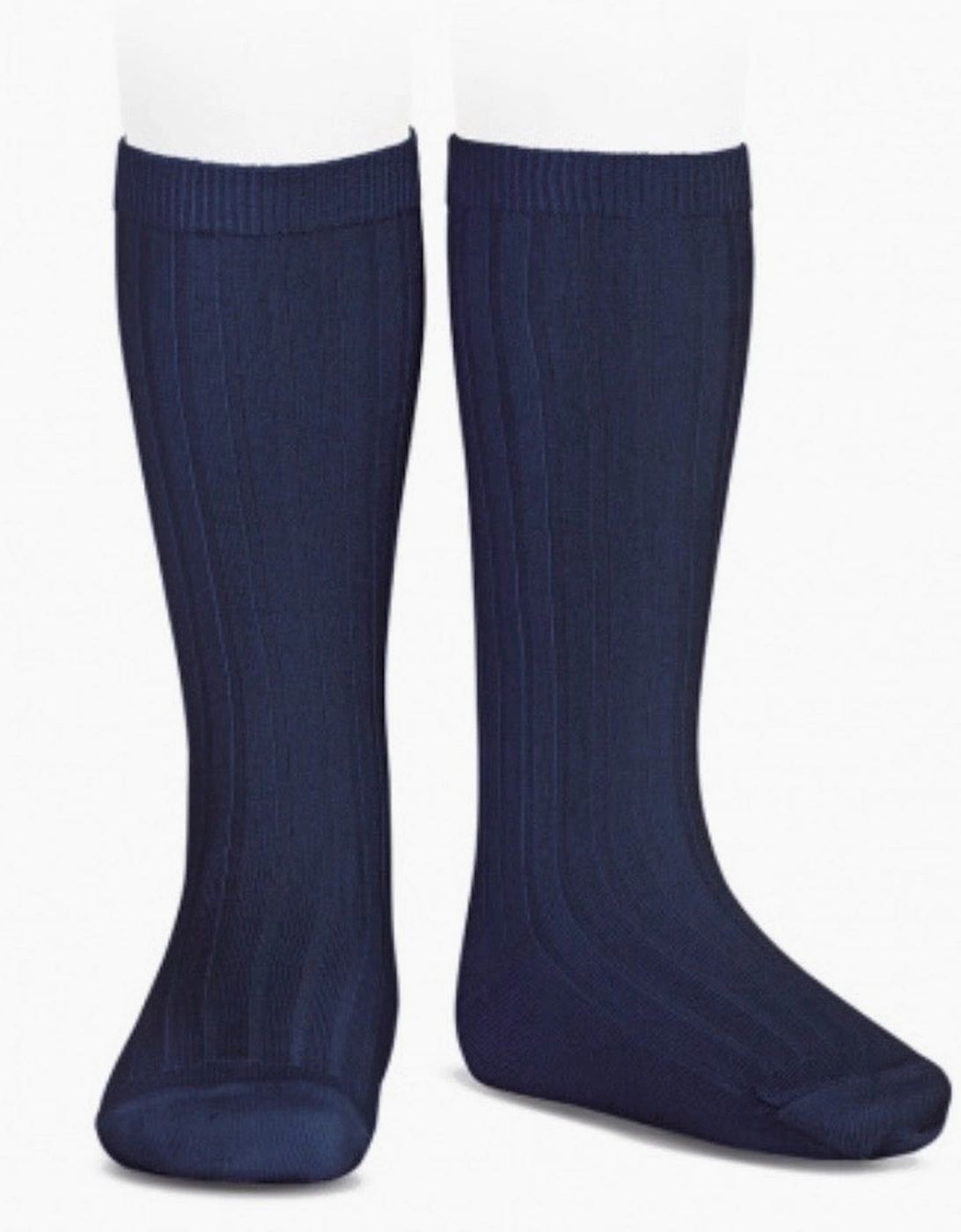 Navy 480 Ribbed Knee Socks, 2 of 1