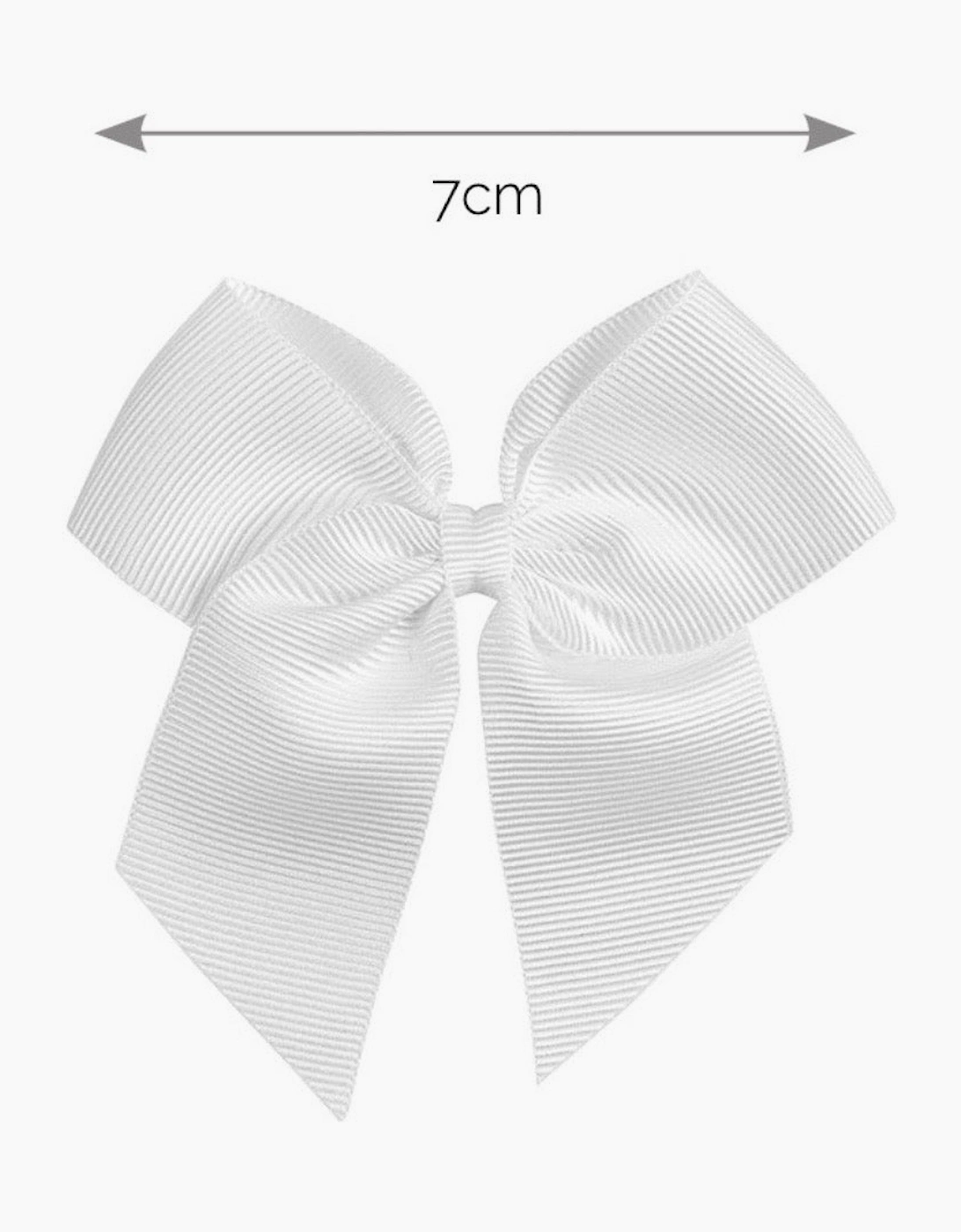 Girls White 200 Bow Hair Clip, 3 of 2