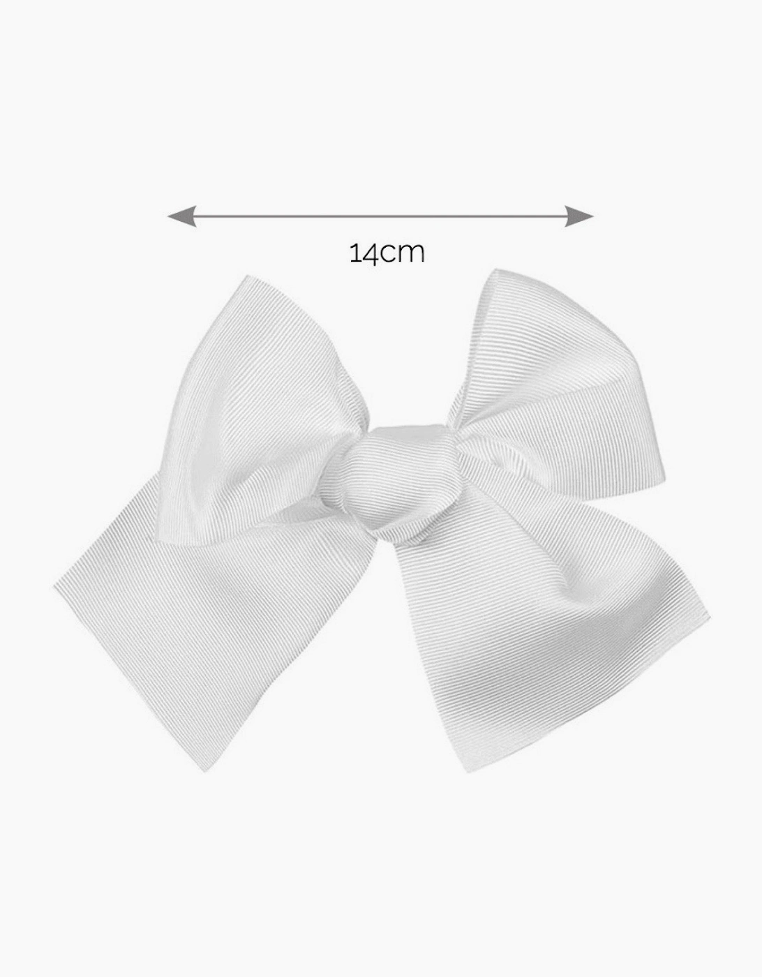 Girls White 200 Bow Hair Clip, 3 of 2