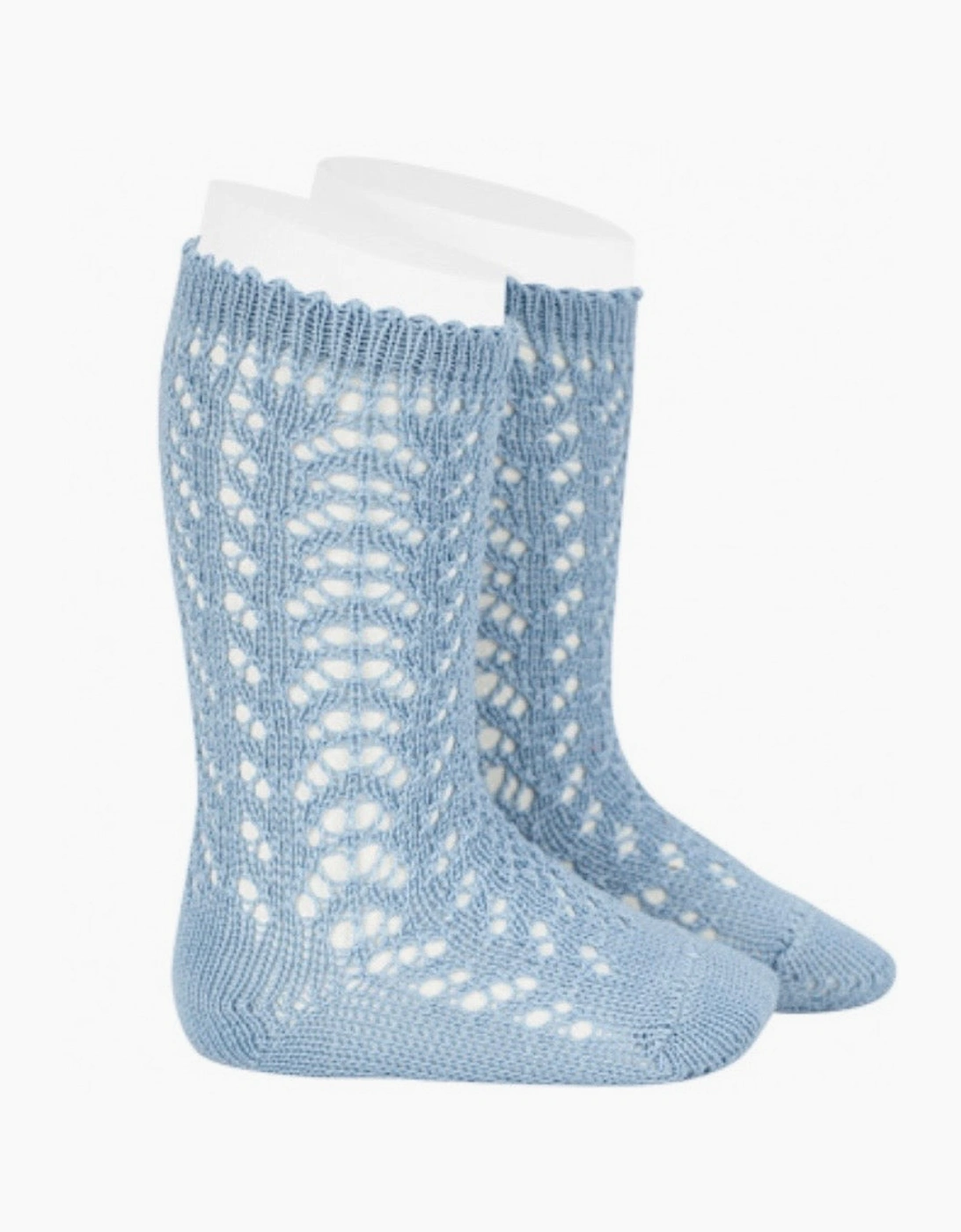 Blue 446 Openwork Knee Socks, 2 of 1