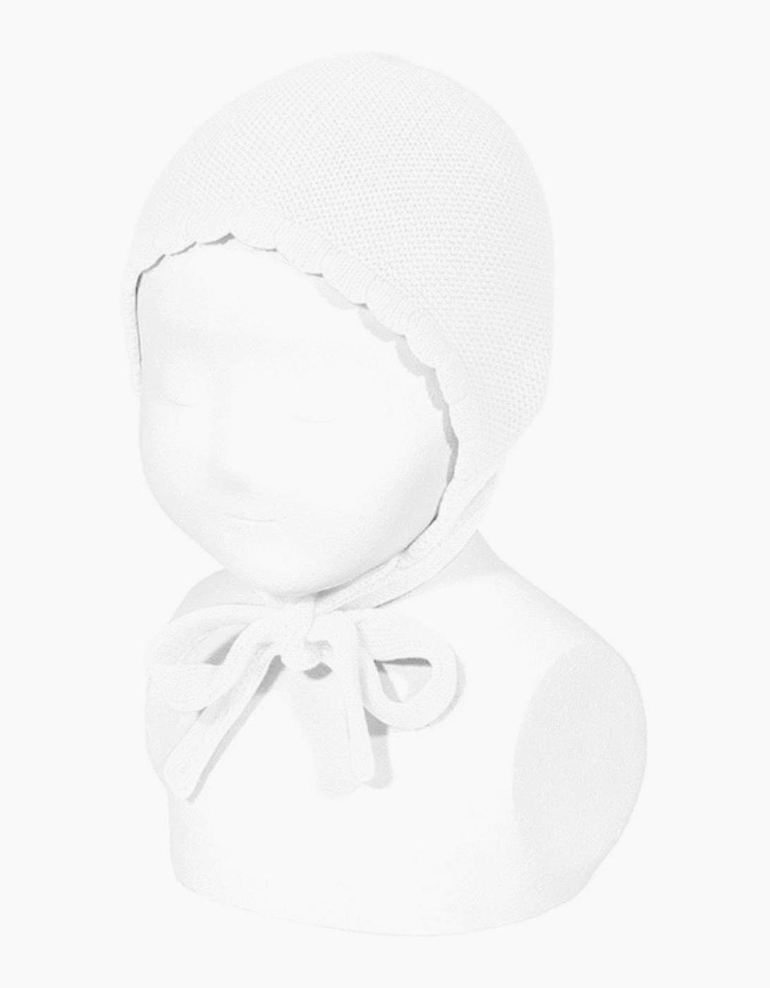White 200 Knit Tie Bonnet, 2 of 1