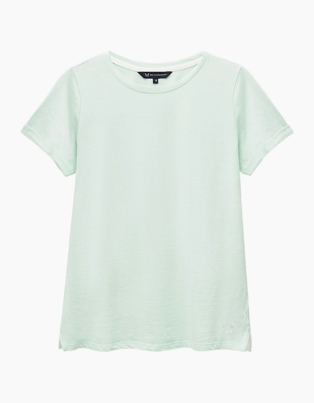 Crew Clothing Women's Crew Clothing Womens Perfect Crew Slub T-Shirt - Blue/Green