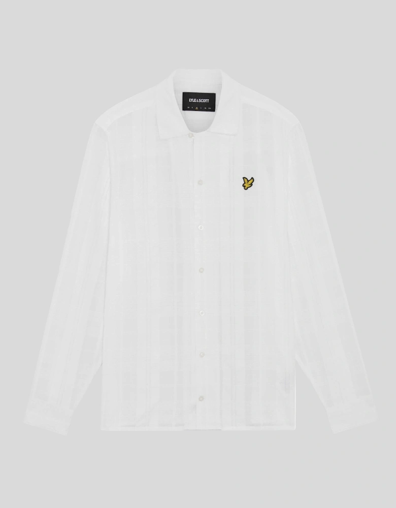 Cotton Check Textured Shirt