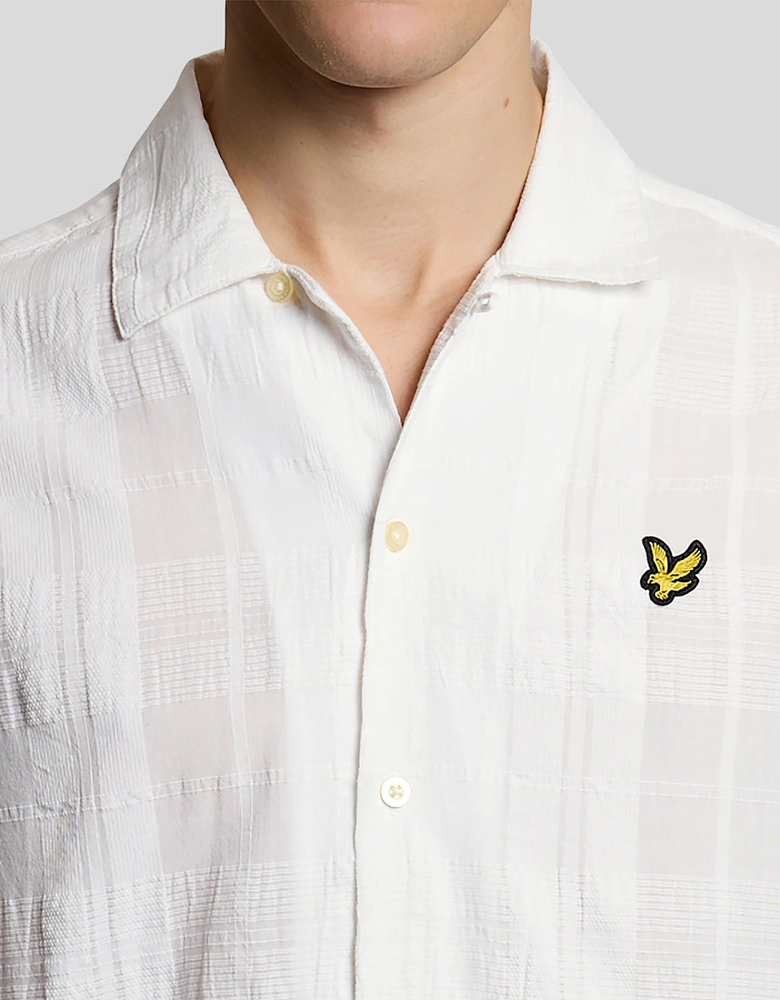 Cotton Check Textured Shirt
