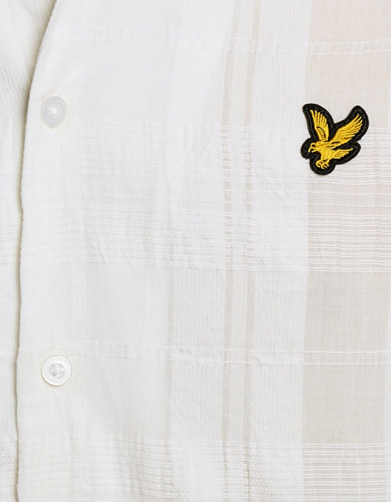 Cotton Check Textured Shirt