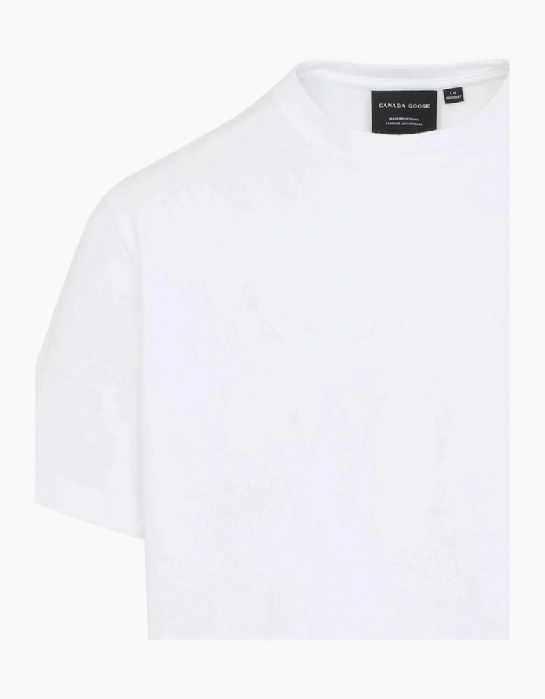 Vantage T-Shirt Embroidery Logo White