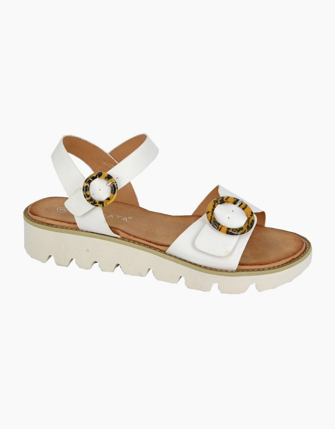 Cipriata MIMI Womens Ankle Strap Sandals White, 3 of 2
