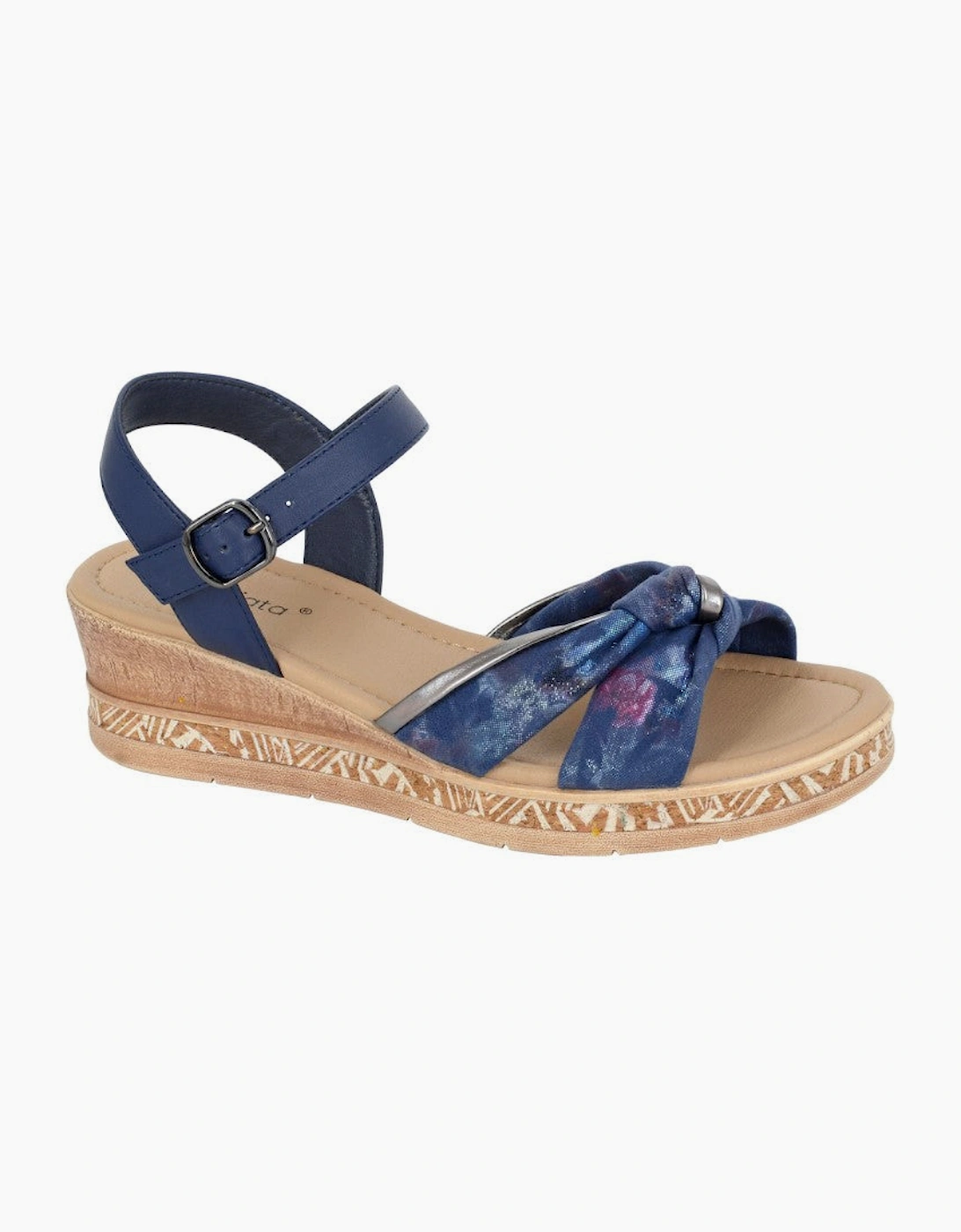 Cipriata SARINA Womens Ankle Strap Sandals Navy, 3 of 2
