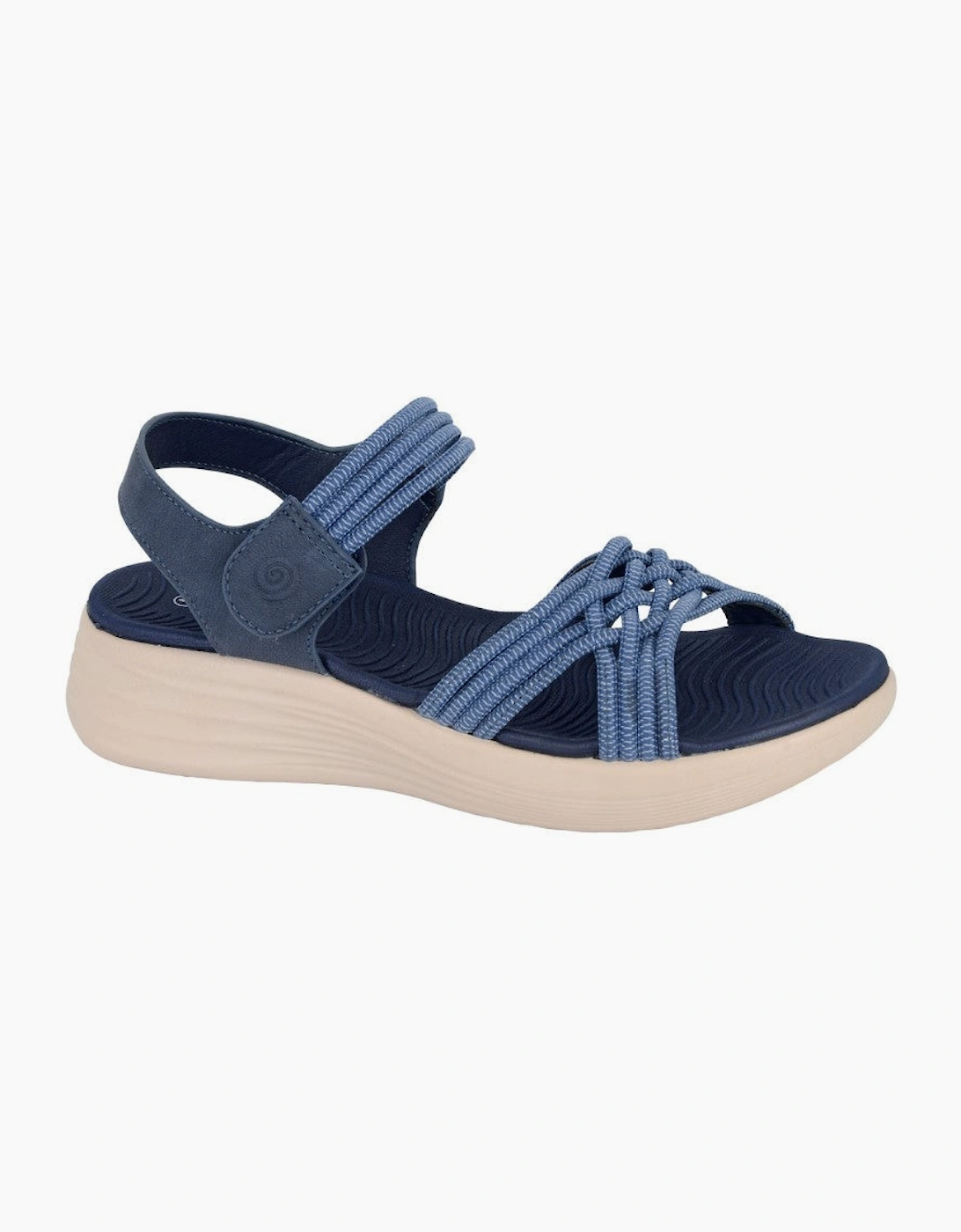 Cipriata ELETTA Womens Cross Strap Sandals Navy Blue
