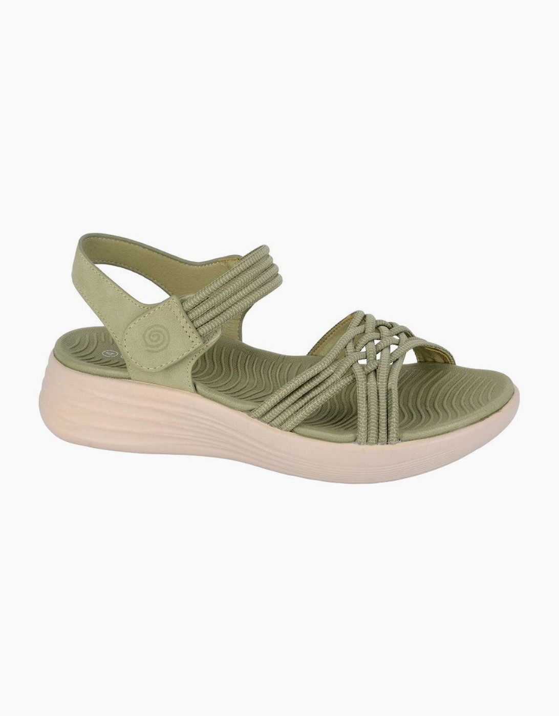 Cipriata ELETTA Womens Cross Strap Sandals Sage Green