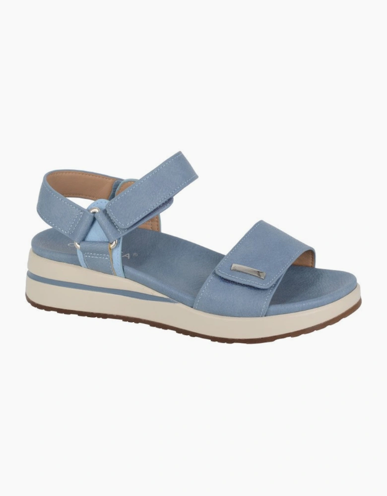 Cipriata FENIA Womens Ankle Strap Sandals Blue Jeans