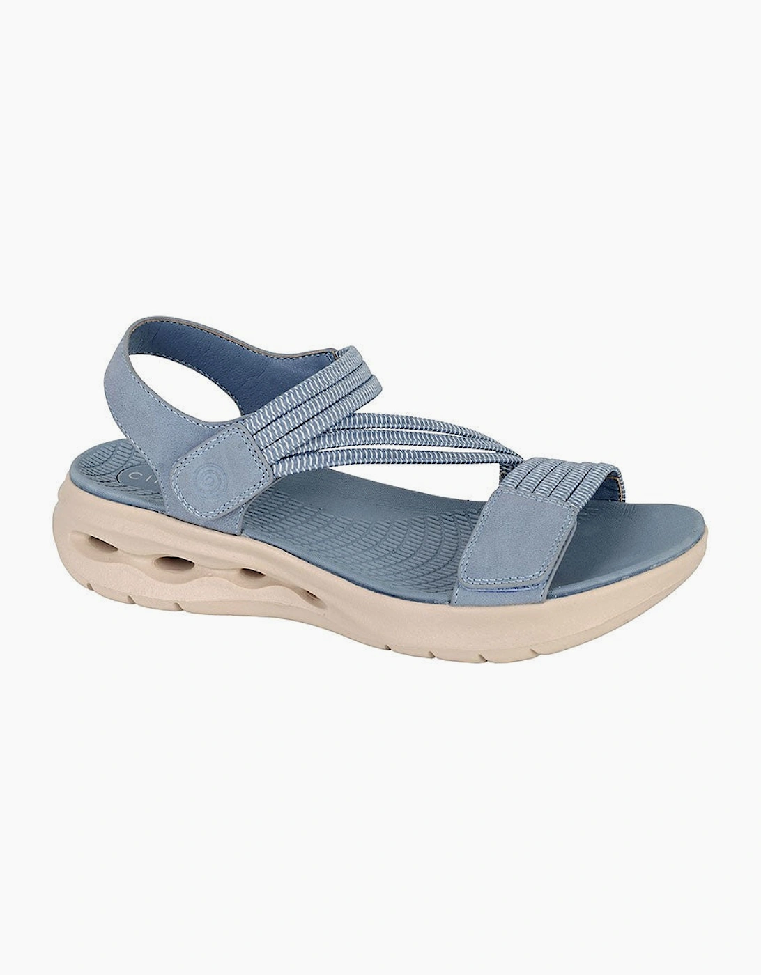 Cipriata ELENA Womens Ankle Strap Sandals Blue, 3 of 2