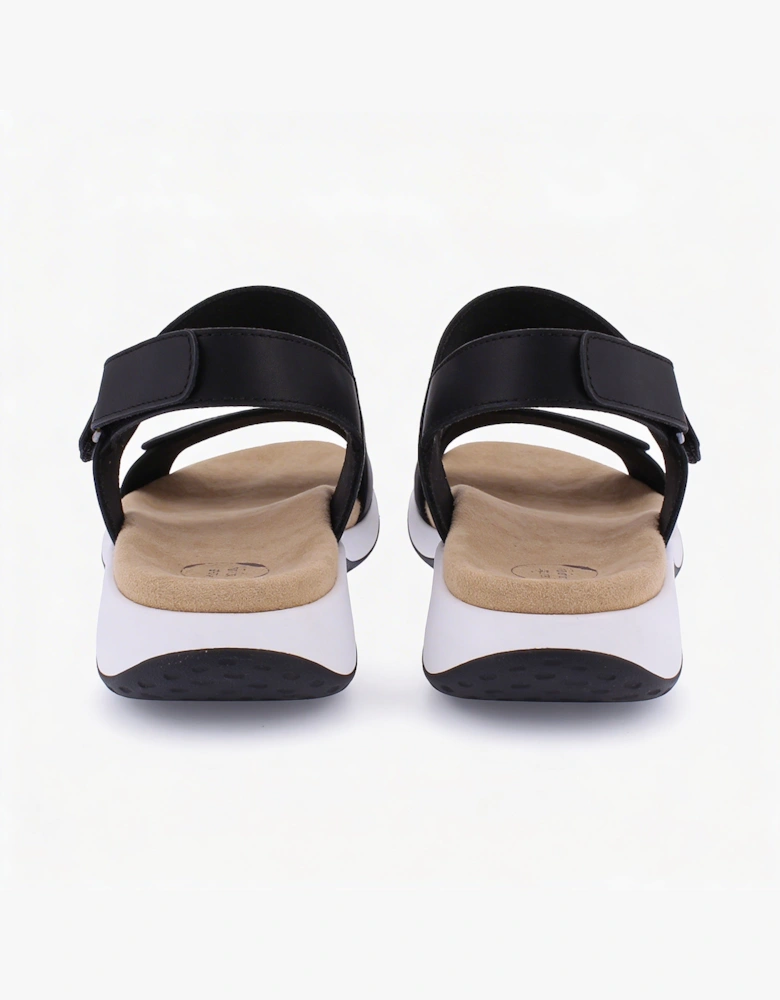 Free Spirit GRENADA Womens Cross Strap Sandals Black