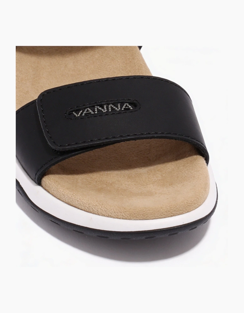 Free Spirit GRENADA Womens Cross Strap Sandals Black