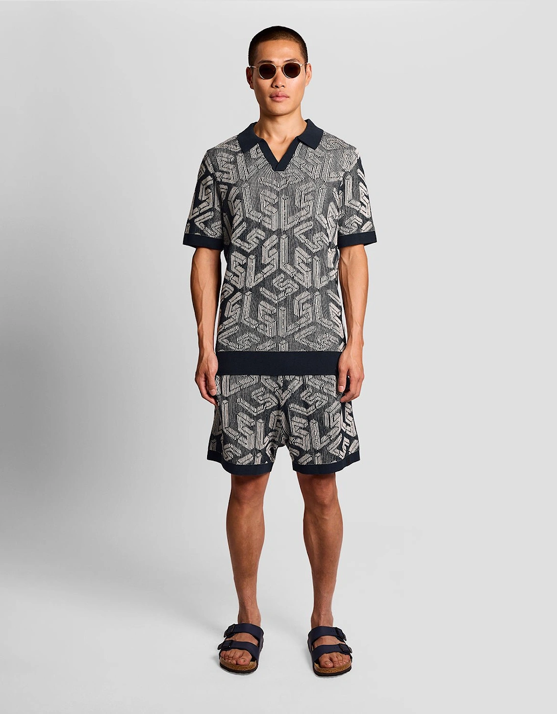 Emblem Ribbed Knitted Shorts, 7 of 6