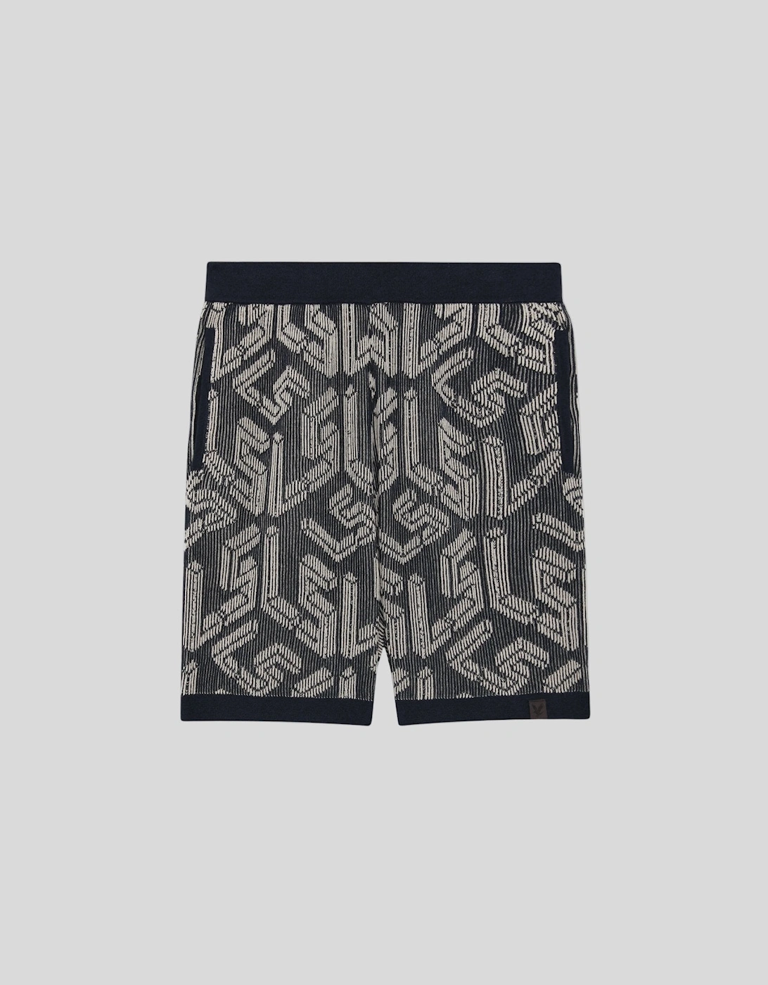 Emblem Ribbed Knitted Shorts