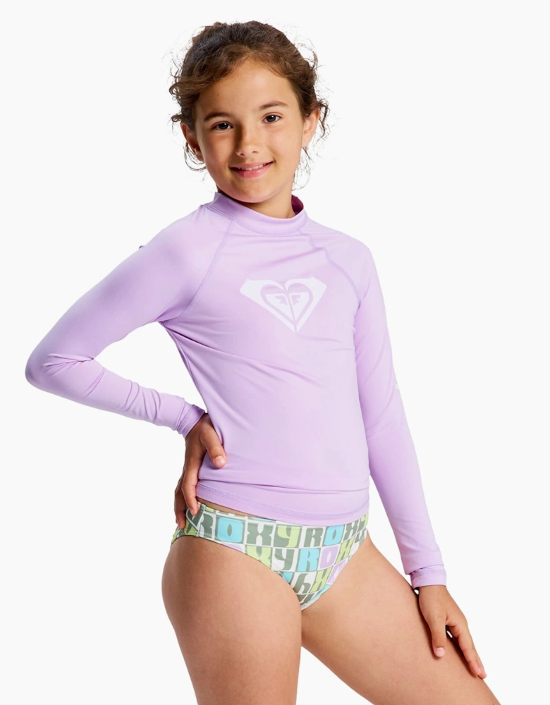 Roxy Kids Whole Hearted L Long Sleeve Rash Vest