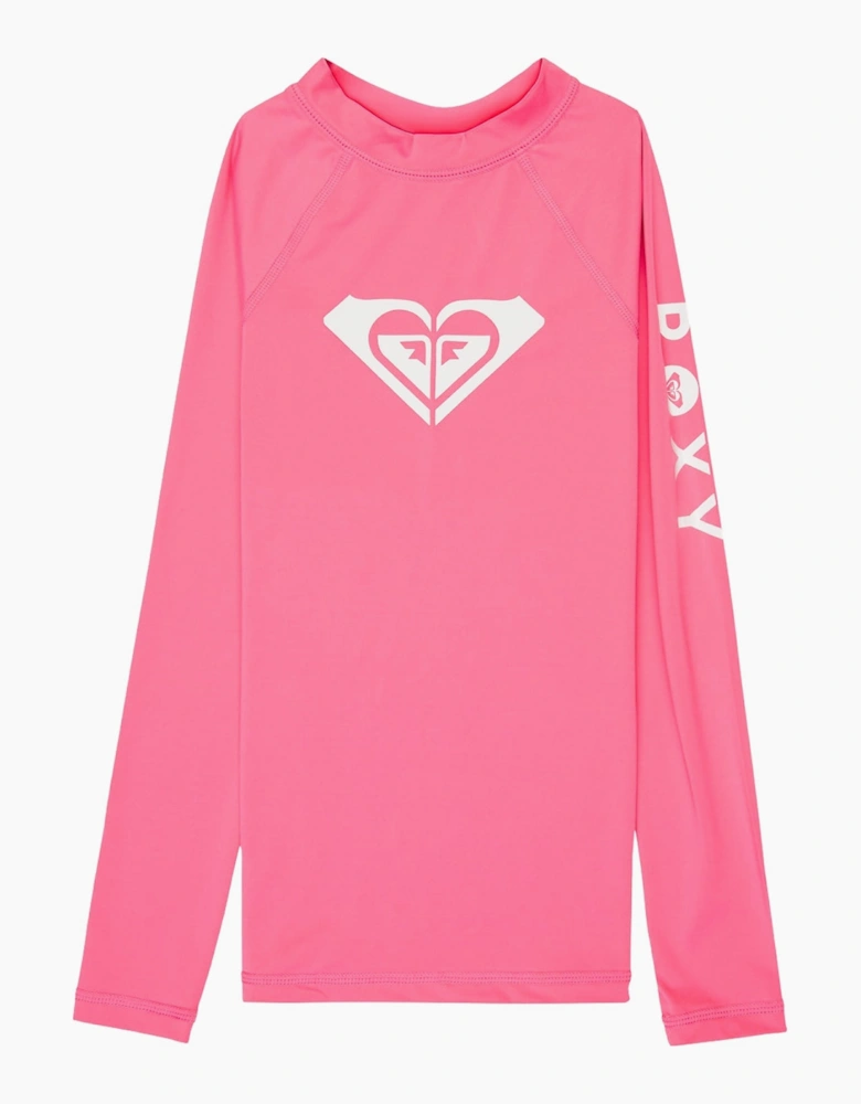 Roxy Kids Whole Hearted L Long Sleeve Rash Vest