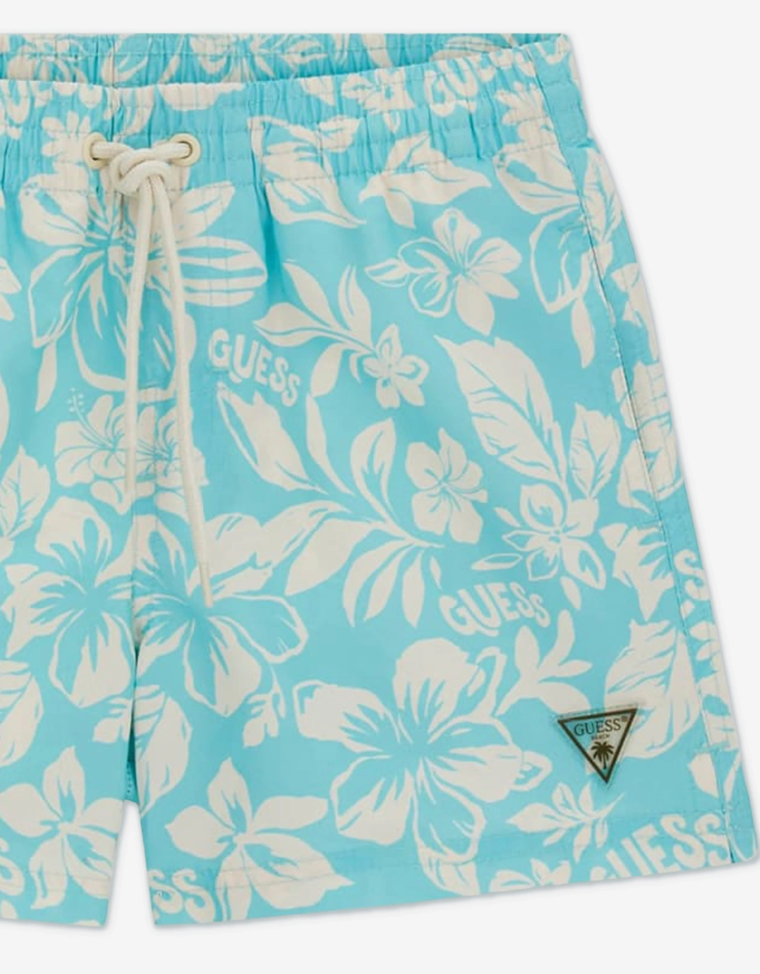 Guess Boys Hawaiian Swim Shorts in Blue