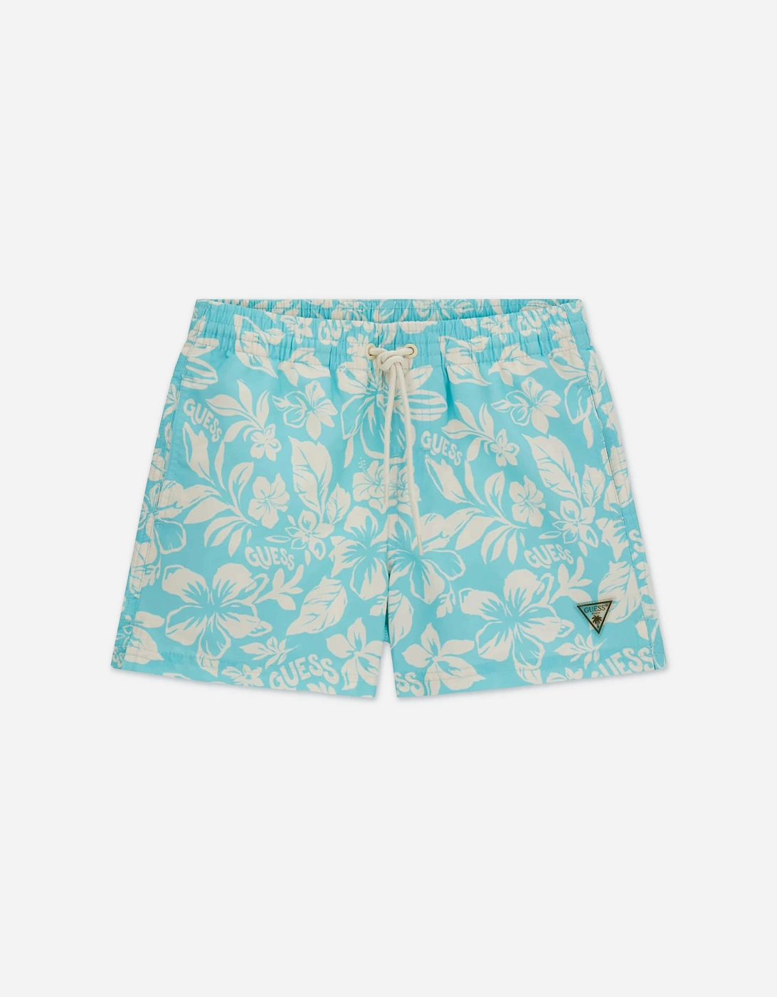 Guess Boys Hawaiian Swim Shorts in Blue